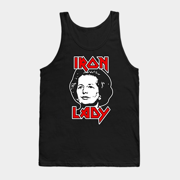 Margaret Thatcher Iron Lady Tank Top by CultureClashClothing